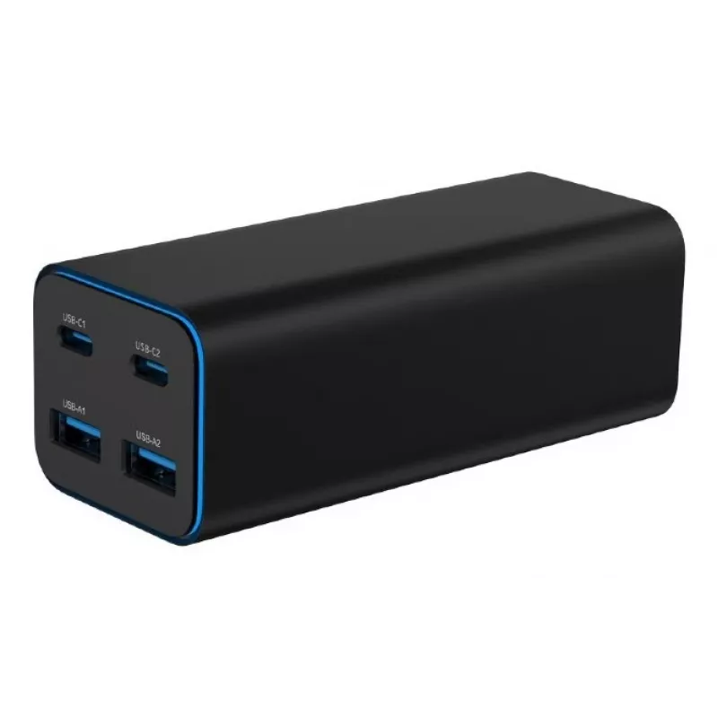 Gembird TA-UC-2A2C-PD100-01-BK Carregador para dispositivos móveis portátil, smartphone preto AC carregamento rápido interior