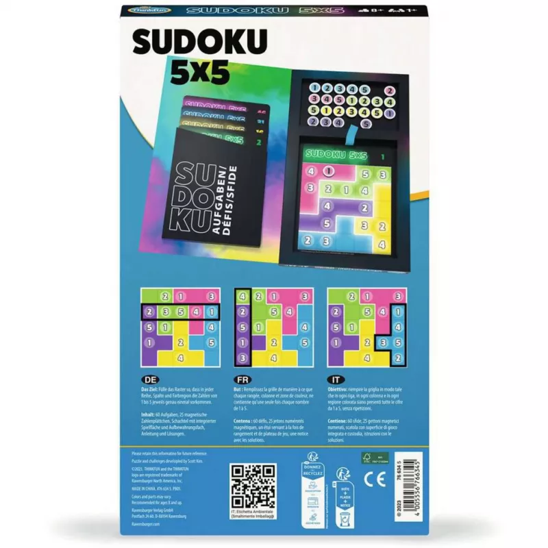 Sudoku 5x5, jogo de puzzle