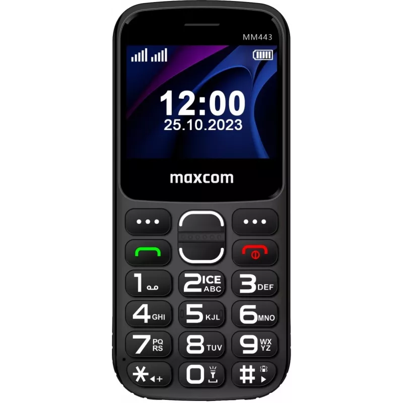 Maxcom Comfort MM443 S com bateria e carregador preto/preto