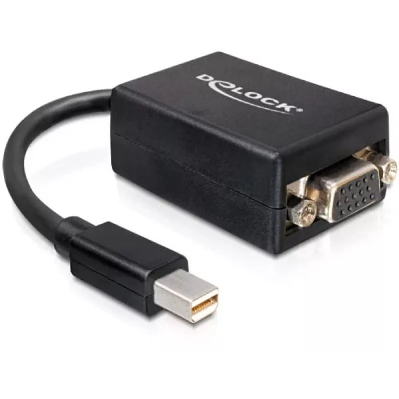 Adaptador de cabo de vídeo DeLOCK 65256 Mini DisplayPort para VGA