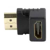 Adaptador HDMI GEMBIRD A-HDMI90-FML, HDMI para HDMI, adaptador em ângulo reto 90°, preto