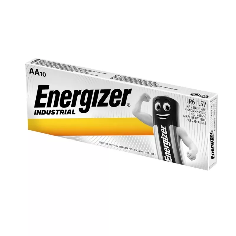 Pilhas alcalinas Energizer Industrial AAA - 6x packs de 10 + 6x packs de 10 grátis