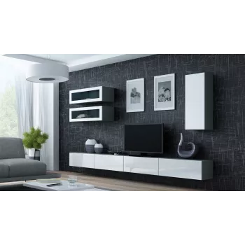 Suporte de TV Cama VIGO 140 30/140/40 carvalho Sonoma/branco brilhante