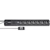 brennenstuhl Primera-Tec Comfort Switch Plus - proteção contra sobretensões - corrente alternada 250 V - 3500 Watt - tomadas de saída: 7 - 2,0m - Alemanha - preto