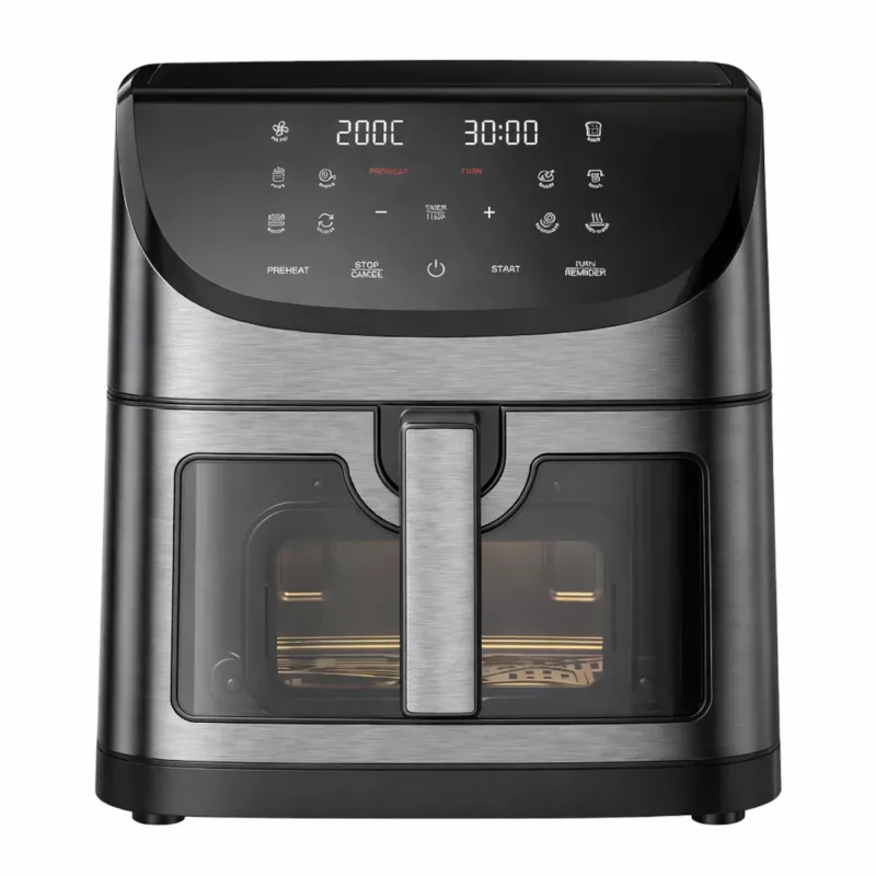 Fritadeira de ar quente Extralink Air Fryer sem óleo 8L 1800W 200 paragens