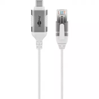 Cabo Ethernet Goobay USB-C 3.1 para RJ45 fino 5 m – liga router, modem ou (74389)
