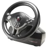 Volante + pedais Subsonic SV200 preto cinzento USB rotação de 180°