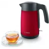 Chaleira elétrica Bosch TWK7L464 – capacidade de 1,7 L, 2400 W, vermelha, caixa em plástico