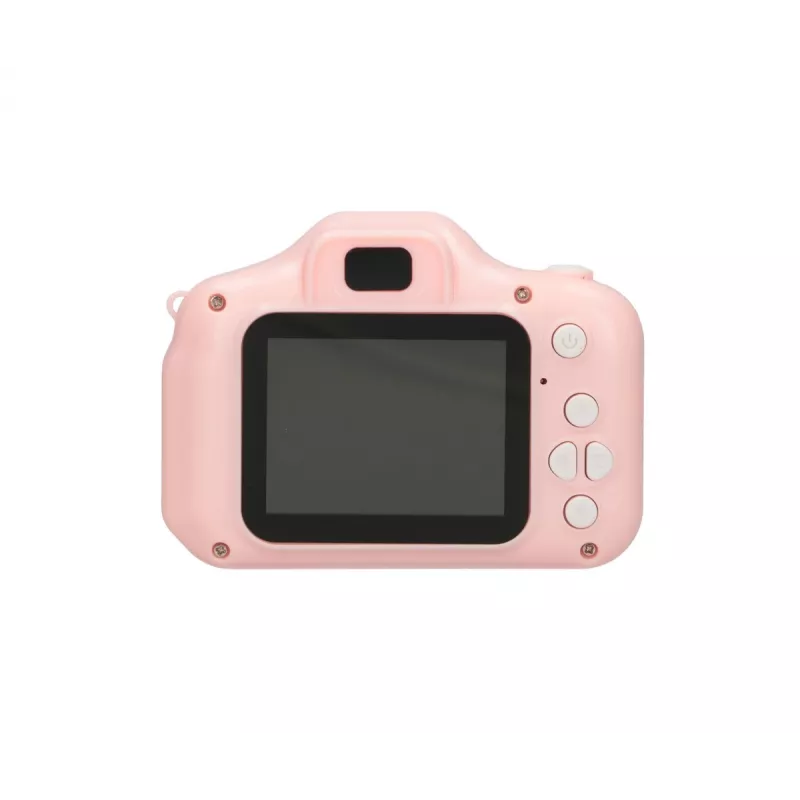 Câmara digital para crianças Extralink H20 rosa 1080P 30fps ecrã de 2,0 polegadas