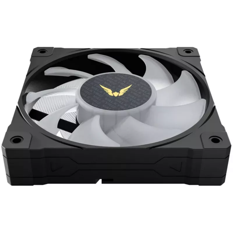 Ventoinha de caixa Valkyrie VK-FANB12FB 120 mm ARGB, 120×25 mm, compatível com PWM