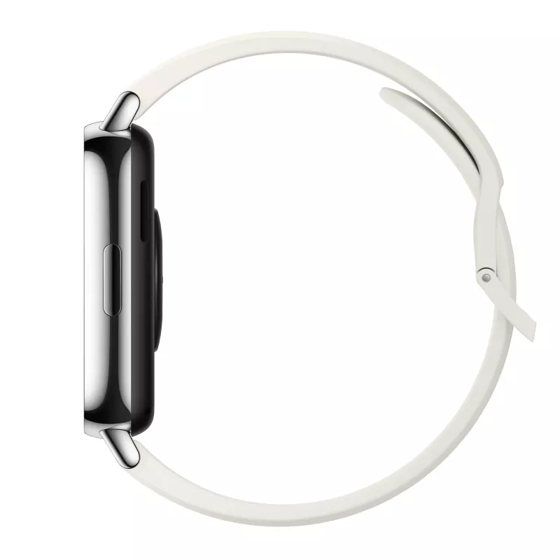 Smartwatch Xiaomi Redmi Watch 5 Lite — 1,96 polegadas AMOLED, GPS, 470 mAh, caixa dourada, bracelete TPU branca