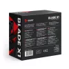 SAVIO BLADE X1 conjunto de ventoinhas, 3 x 120 mm, PWM de 4 pinos, preto