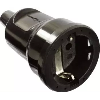 Acoplamento PVC AS SCHWABE 16A, 250V versão fiável preto (62225)