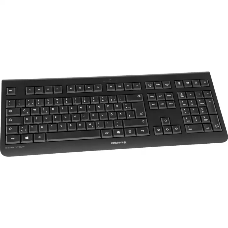 CHERRY DW 3000 teclado rato incluído universal RF sem fios QWERTZ alemão preto