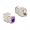 Módulo Keystone DeLOCK 88121 plano violeta RJ-45 10 unid.