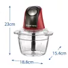 Picadora elétrica Russell Hobbs 27130-56 0,5 L 200 W preto, vermelho, transparente