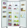 Bomann SBS 7344 frigorífico combinado side-by-side, frigorífico 291 l / congelador 151 l, congelador de 4 estrelas, classe energética E, aço inoxidável