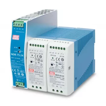 Fonte de alimentação PLANET PWR-60-24 60 W Azul Branco