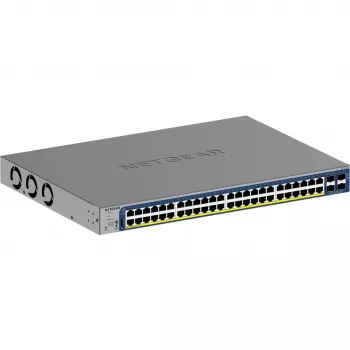 Switch Inteligente Empilhável NETGEAR 52 portas PoE Gigabit/10G (GS752TXP)