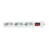 Extensão de energia LogiLink LPS230 1,5 m 3 tomadas AC interior branco