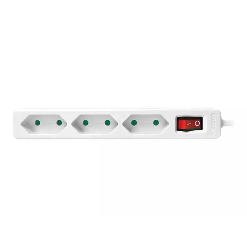 Extensão de energia LogiLink LPS230 1,5 m 3 tomadas AC interior branco