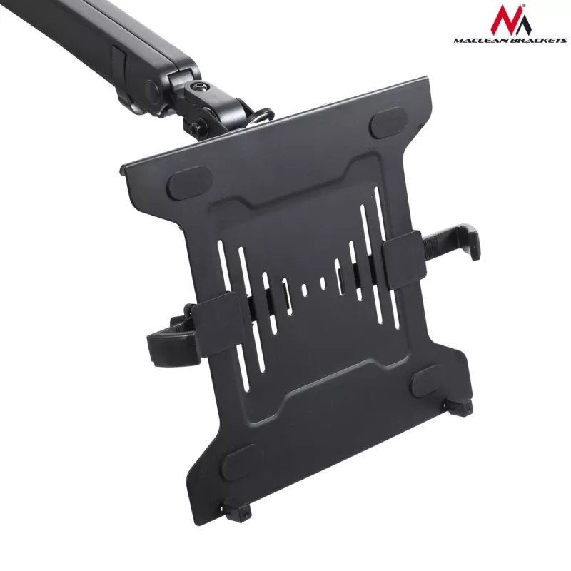 Suporte de mesa duplo para monitor e portátil MACLEAN MC-813 para ecrãs 17–32 polegadas, VESA 75x75/100x100