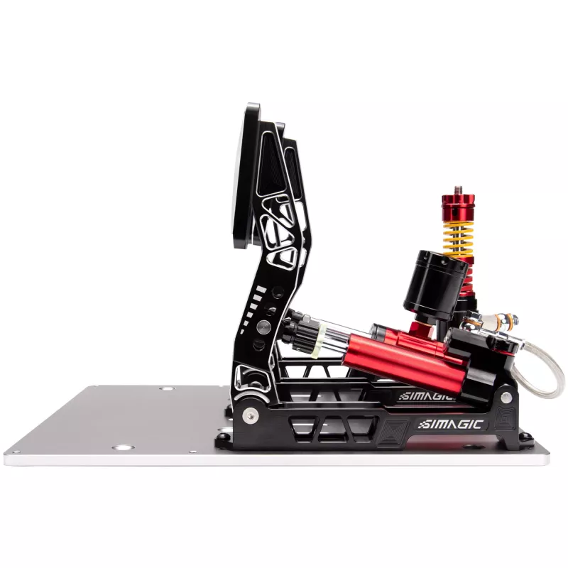 Conjunto de 3 pedais hidráulicos Simagic P2000, 100KG Loadcell - Crimson Edition