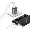 Carregador T66 45W GaN CC290 USB-A + USB-C