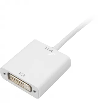 Adaptador de cabo Sharkoon Mini DisplayPort -> DVI 15cm branco
