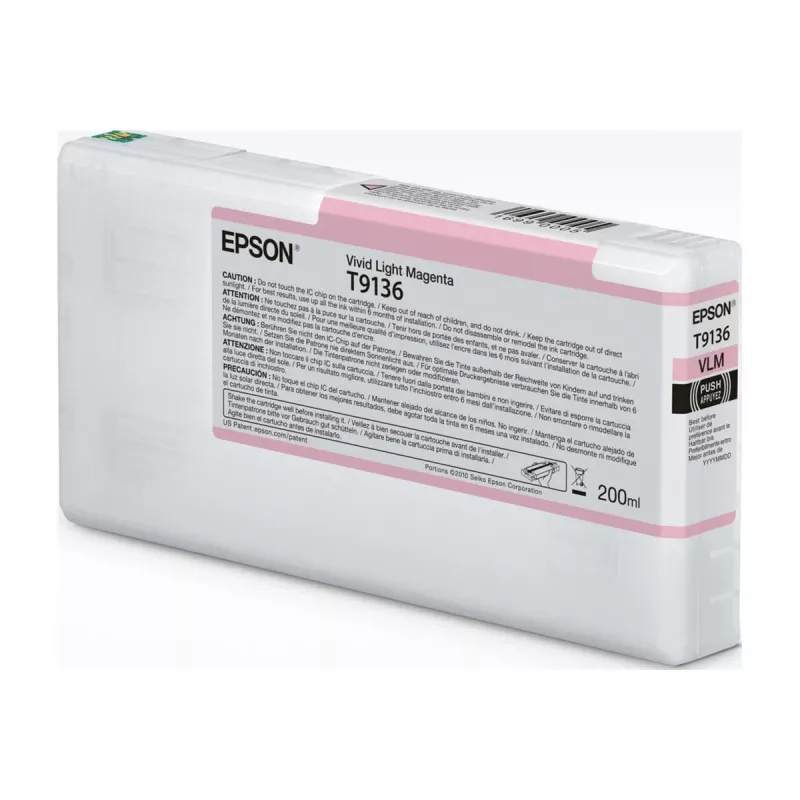 Tinteiro Epson T91360N Vivid Light Magenta Original para impressoras Epson compatíveis
