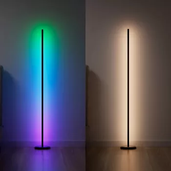 Candeeiro de pé Nanoleaf N7204K02-1FL 22W RGBW – iluminação RGB ajustável e branco sintonizável