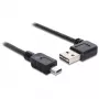 Cabo USB DeLOCK 85175 USB 2.0 0,5m USB A Mini-USB B preto
