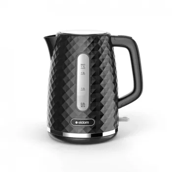 Chaleira elétrica NELO, capacidade de 1,7 l, 2000 W, preta