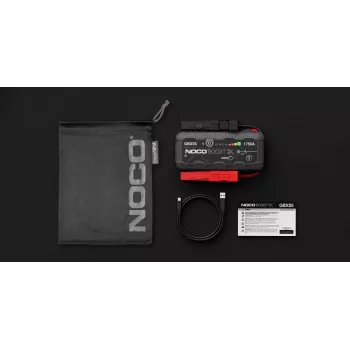 Arrancador auxiliar NOCO GBX55 1750 A iões de lítio, 46 Wh, IP65, para gasolina até 7,5 L / diesel até 5 L