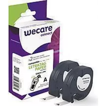 Fita para etiquetar Armor K80006W4 preto sobre branco