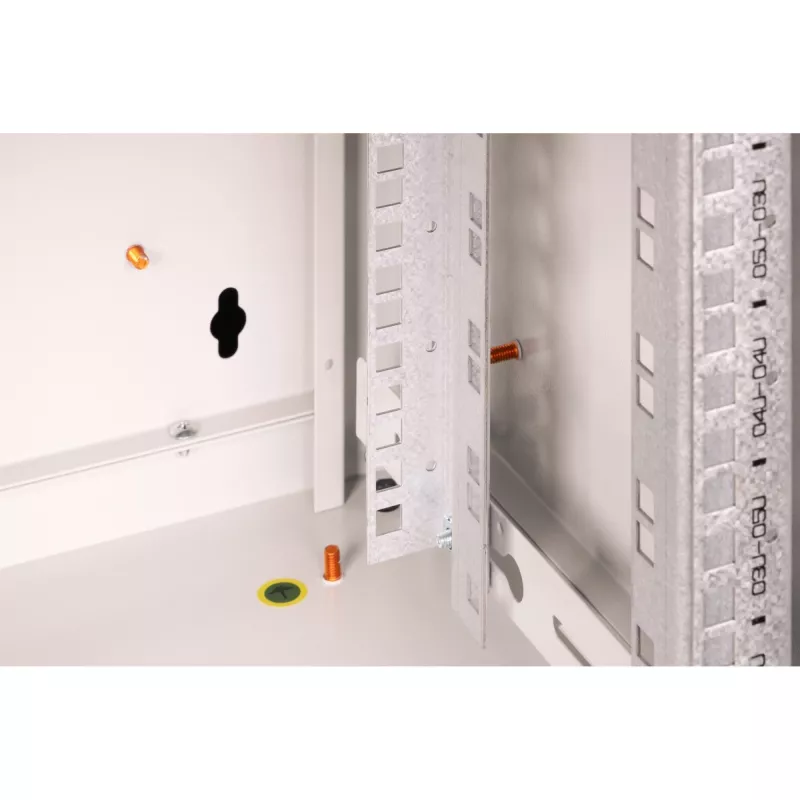 DIGITUS® Armário de parede 7HE - cinzento, RAL 7035 - 48,3 cm (19