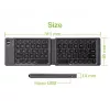 Teclado sem fios dobrável Bluetooth 3.0