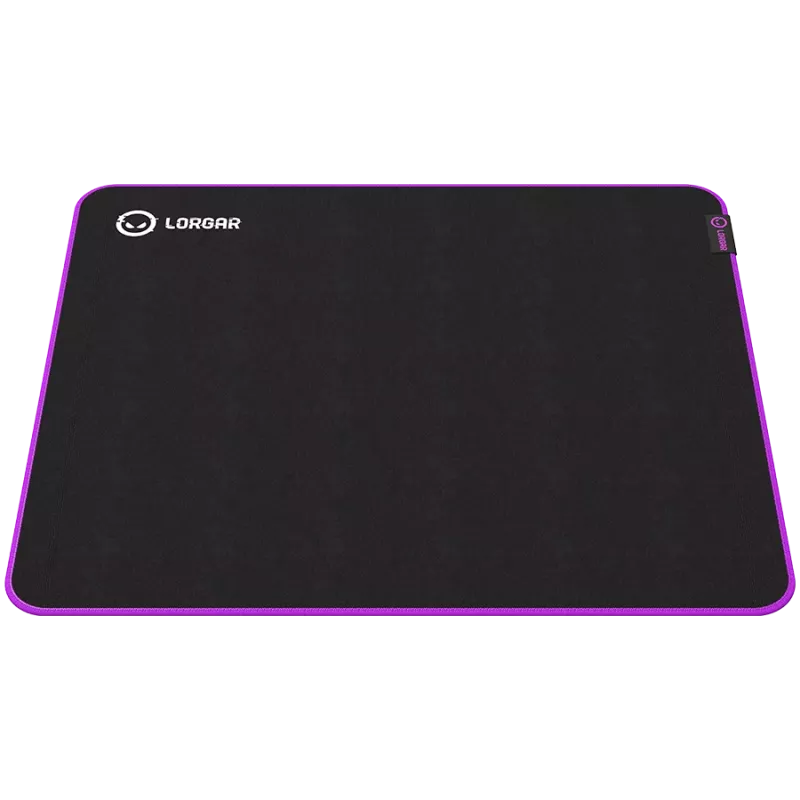 Lorgar Main 315, tapete de rato gaming, superfície de alta velocidade, base de borracha antiderrapante violeta, tamanho: 500 mm x 420 mm x 3 mm, peso 0,39 kg