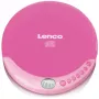 Leitor de CD portátil Lenco CD-011 Rosa
