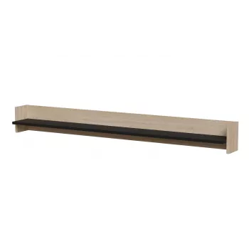 Prateleira Cama PORTO 150x18x16.5 carvalho/preto