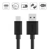 CABO USB UNITEK USB-A — USB-C 25CM, Y-C480BK
