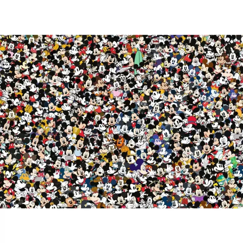 Puzzle Ravensburger 12000529 — 1000 peças, Mickey Mouse Cartoons, 700×500 mm, a partir dos 14 anos