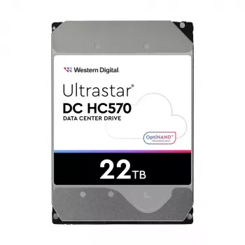 Disco rígido SAS de 3,5 polegadas Western Digital Ultrastar DH HC570 22 TB, 12 Gbit/s, 7200 rpm, 512 MB cache