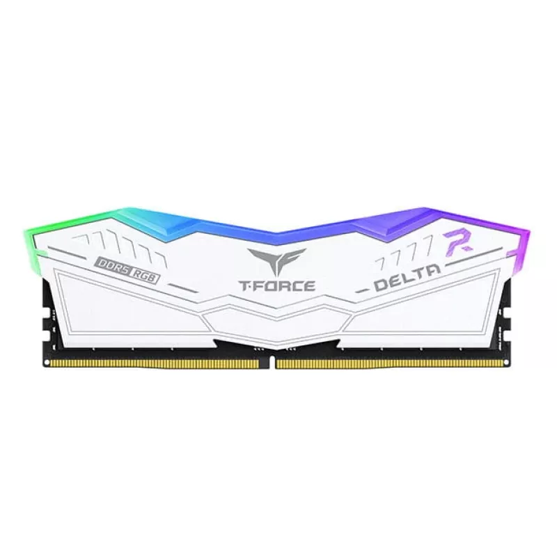 DIMM 32 GB DDR5-6000 (2x 16 GB) Kit duplo, memória branca, FF4D532G6000HC38ADC01, Delta RGB, INTEL XMP