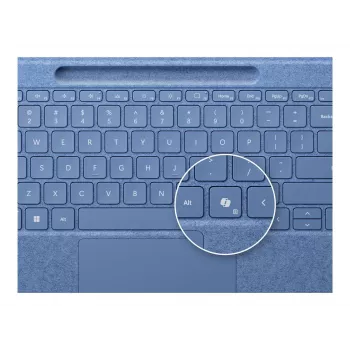Teclado para Microsoft Surface 8YU-00027 — layout QWERTZ alemão, Bluetooth, touchpad, azul