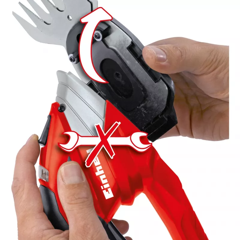 Tesoura de relva a bateria Einhell GE-CG 12 Li 12 V iões de lítio (Li-Ion) preto, vermelho, prateado