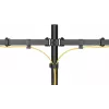 Braço de monitor Goobay Dual Flex - ecrã 17-32 polegadas - montagem em mesa VESA 75 e 100 mm - rotativo, orientável e inclinável - suporte de altura ajustável - carga máxima
