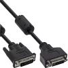 Cabo DVI-D InLine 24+1 M/F, Dual Link, 2 núcleos de ferrite, 3 m