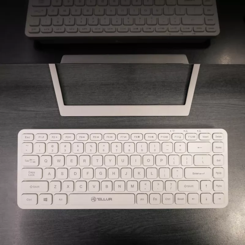 Teclado sem fios Tellur TLL491241 Mini branco — layout compacto, ligação sem fios