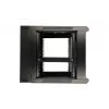 Extralink caixa rack 9U 600x600 AZH preto montado na parede, tipo oscilante